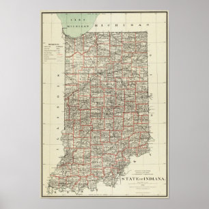 Staat von Indiana Poster