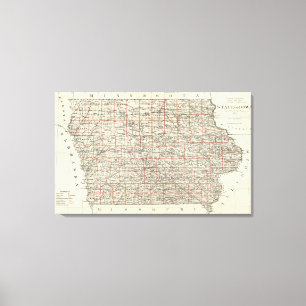 Staat von Iowa Leinwanddruck