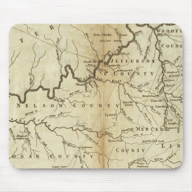 Staat von Kentucky Mousepad (Vorne)