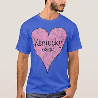 Staat von Kentucky Retro Vintages Herz T-Shirt