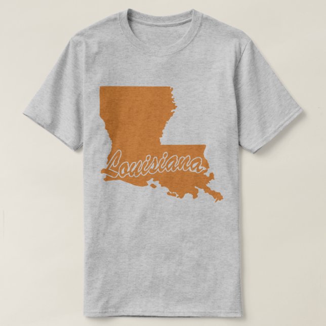 Staat von Louisiana Form T - Shirt (Design vorne)