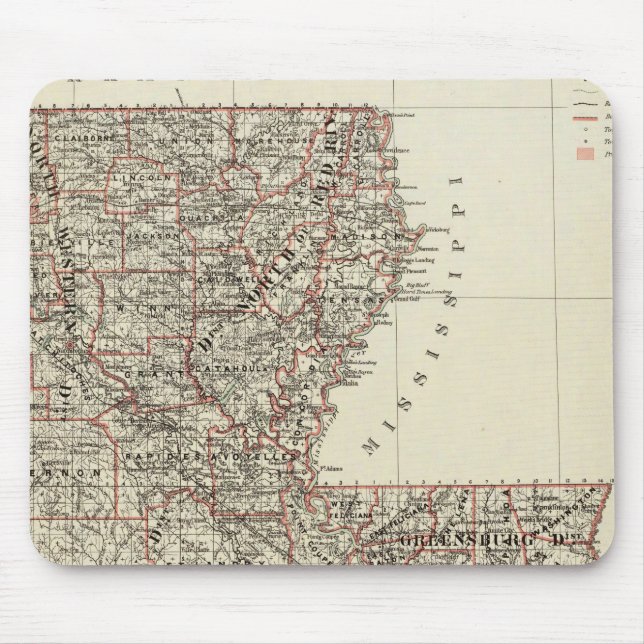 Staat von Louisiana Mousepad (Vorne)