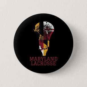 Staat von Maryland Flag Lacrosse Team Player Lax C Button