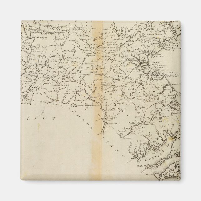 Staat von Massachusetts 2 Magnet (Vorne)