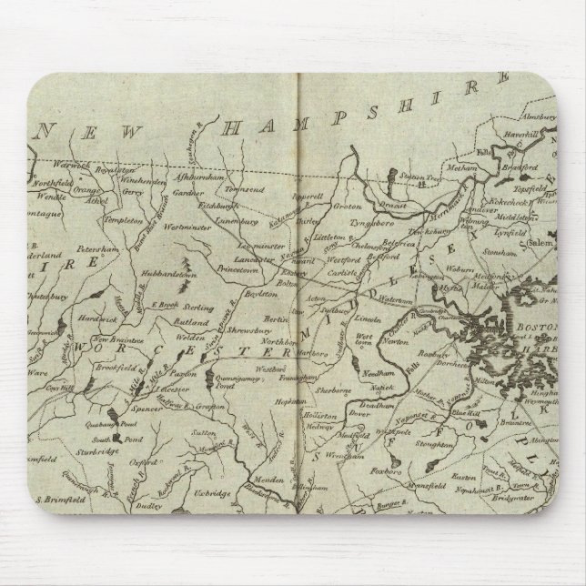 Staat von Massachusetts Mousepad (Vorne)