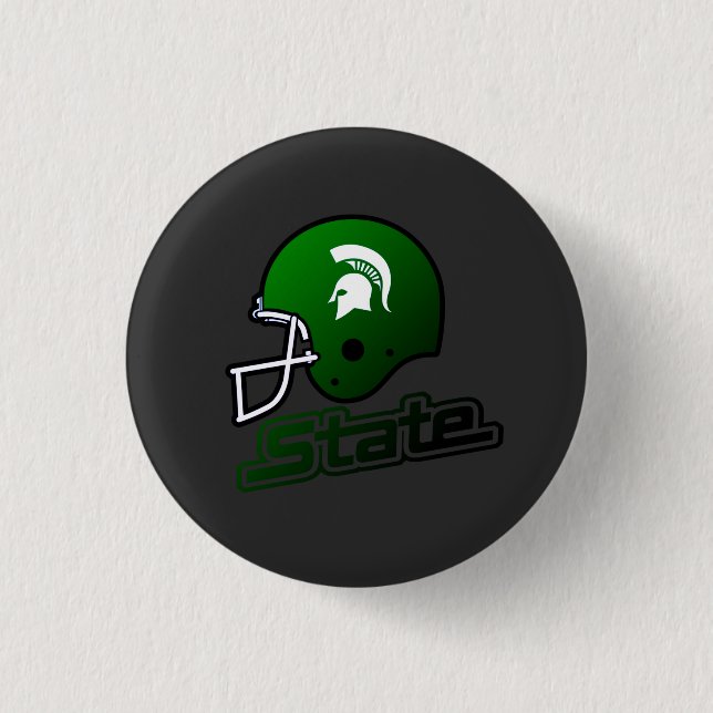 Staat von Michigan Green Black Button (Vorderseite)