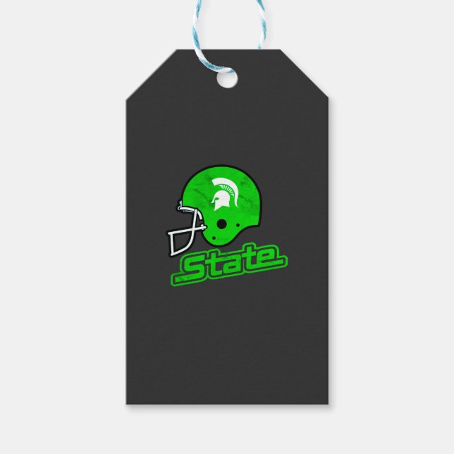 Staat von Michigan Green Geschenkanhänger (Vorderseite)