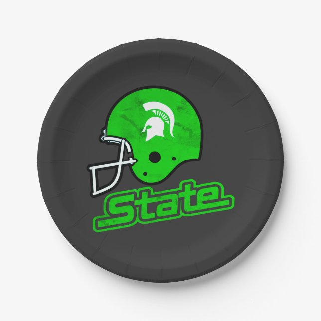Staat von Michigan Green Pappteller (Vorderseite)