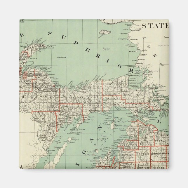 Staat von Michigan Magnet (Vorne)