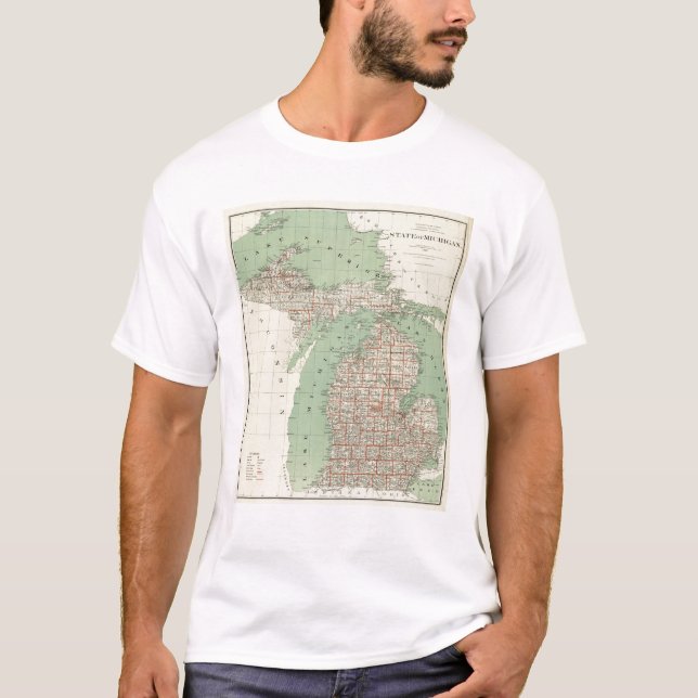 Staat von Michigan T-Shirt (Vorderseite)