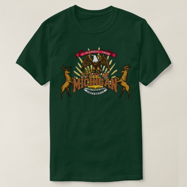 Staat von Michigan T-Shirt (Design vorne)