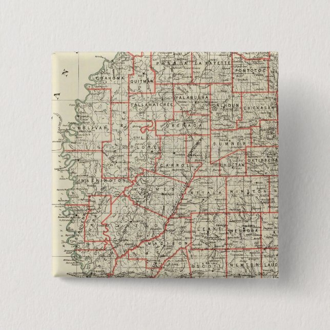 Staat von Mississippi Button (Vorderseite)