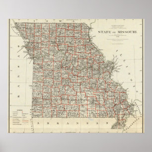 Staat von Missouri Poster