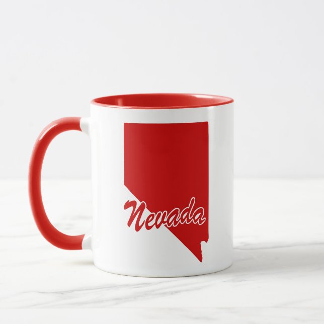Staat von Nevada Form Rote Tasse (Links)