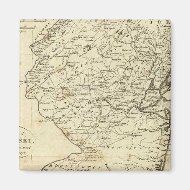 Staat von New Jersey Magnet (Vorne)