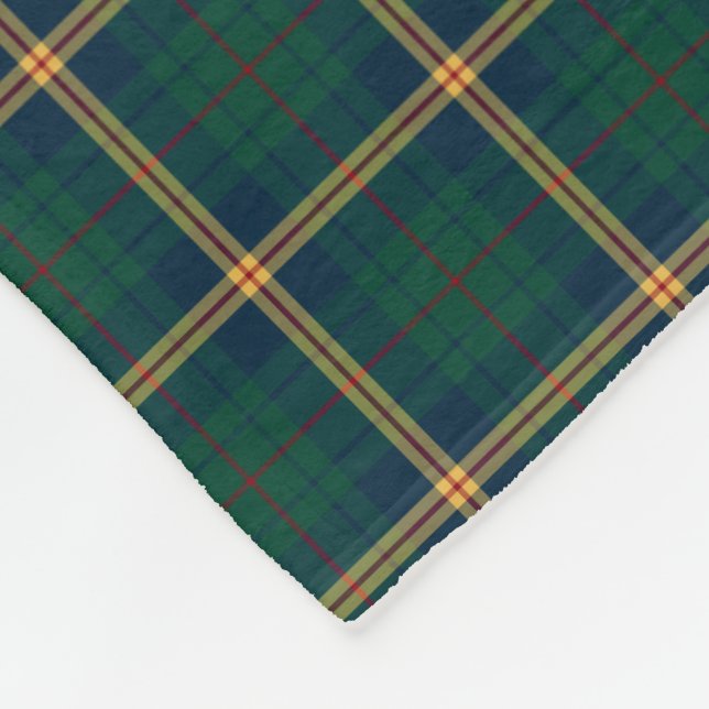 Staat von New-Mexiko Tartan Fleecedecke (Ecke)