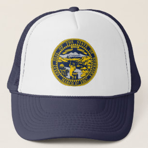 Staat von Oregon Flag Siegel Trucker Hat Truckerkappe