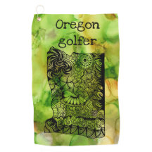 Staat von Oregon Golf Handtuch