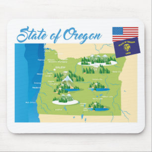 Staat von Oregon Mousepad