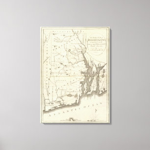 Staat von Rhode Island 2 Leinwanddruck