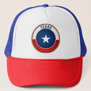 Staat von Texas Flag Siegel Trucker Hat Truckerkappe