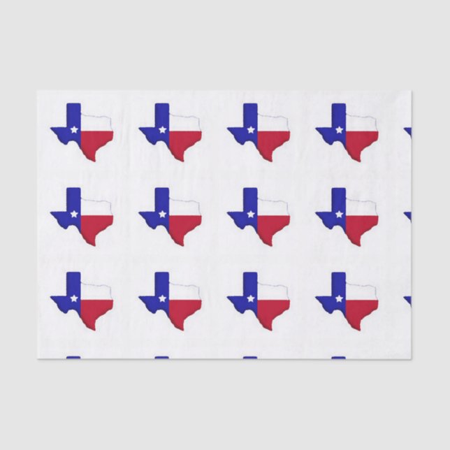 Staat von Texas Lonestar Geschenkwrap Seidenpapier (Vorderseite)