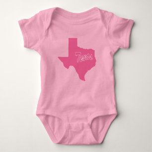 Staat von Texas Shape Baby Bodysuit Strampler