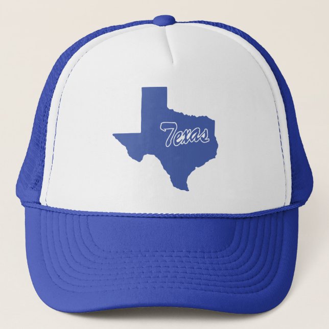 Staat von Texas Shape LKW-Hut Truckerkappe (Vorderseite)