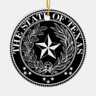 Staat von Texas-Verzierung Keramik Ornament