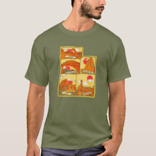 Staat von Utah fünf Nationalparks Arches Zion Cap T-Shirt