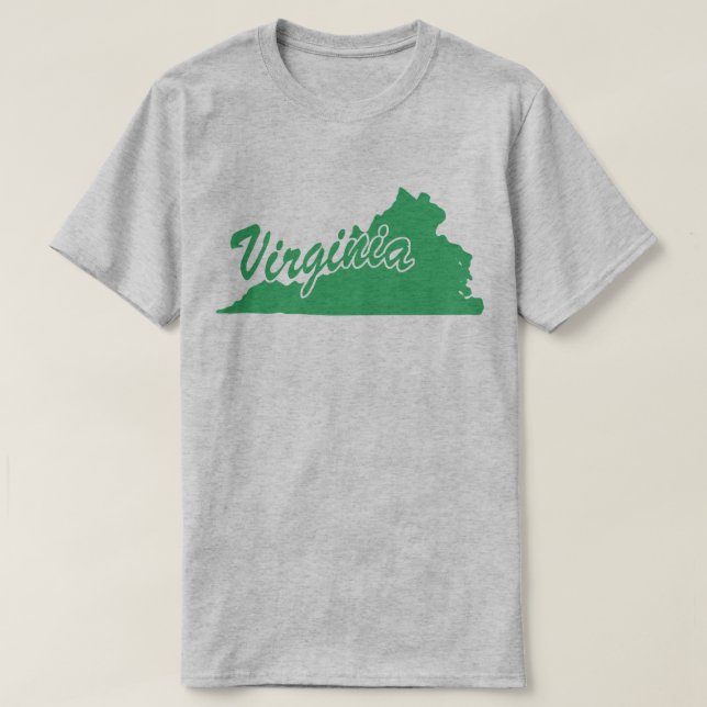 Staat von Virginia Shape T - Shirt (Design vorne)