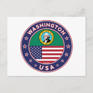 Staat von Washington Postkarte