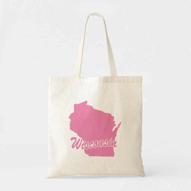 Staat von Wisconsin Form Totbeutel Tragetasche (Vorne)