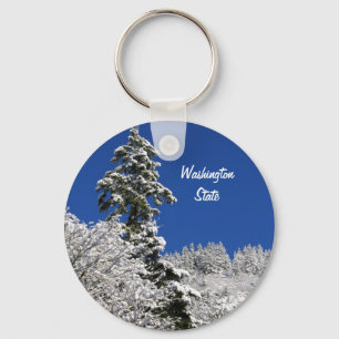Staat Winter-Gebirgsarlingtons Washington Schlüsselanhänger