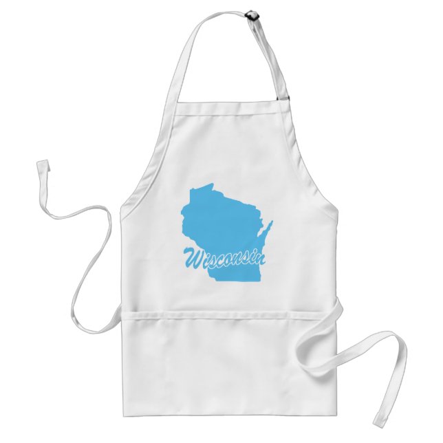 Staat Wisconsin Erwachsene Schürze (Vorne)