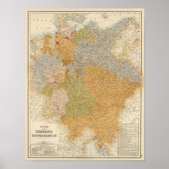 Staaten des Spätgermanischen Bundes Poster (Vorne)