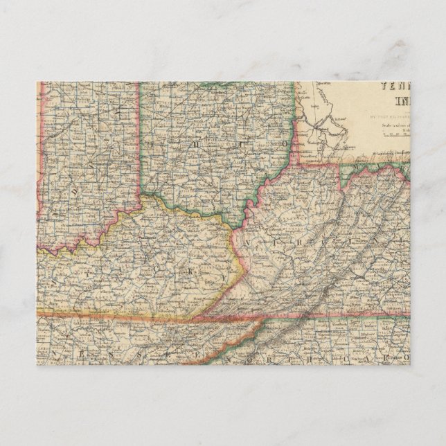 Staaten von Delaware und Maryland Postkarte (Vorderseite)