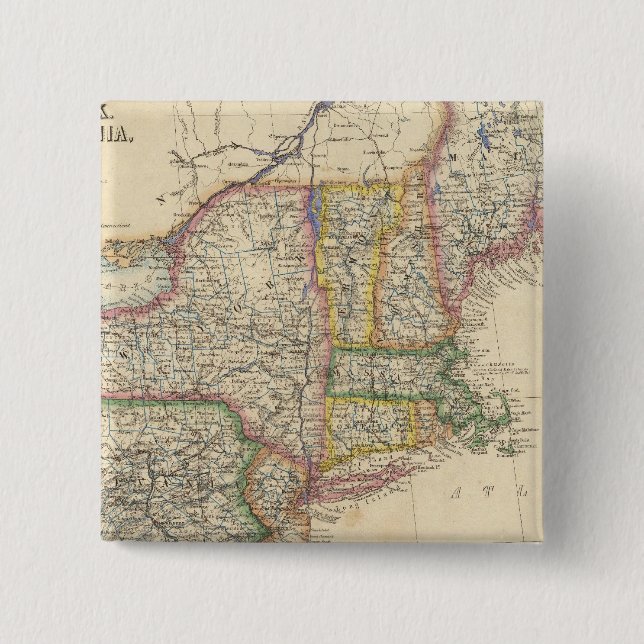 Staaten von Maine, New Hampshire, Vermont Button (Vorderseite)