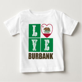 Staatliche Flagge der Republik Kalifornien - Herz Baby T-shirt