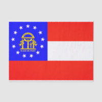 Staatliche Flagge des georgischen Gewebspapiers