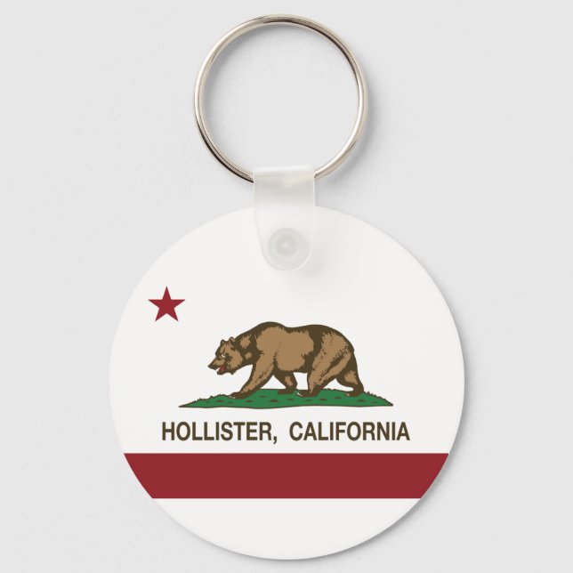 Staatliche Flagge: Hollister Schlüsselanhänger (Vorderseite)
