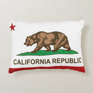 Staatliche Flagge Kaliforniens, USA Dekokissen