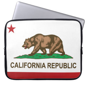 Staatliche Flagge Kaliforniens, USA Laptopschutzhülle