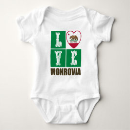 Staatliche Flaggen der Republik Kalifornien Herz M Baby Strampler