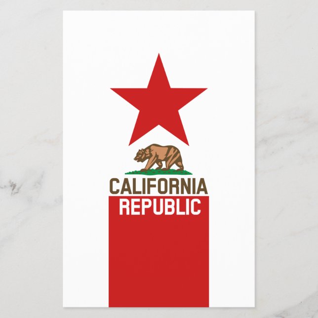 Staatliche Flaggendekor KALIFORNIEN Flyer (Vorne)