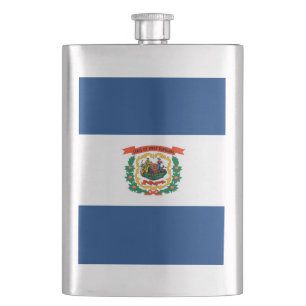 Staatliche Flaggengestaltung West Virginia Flachmann