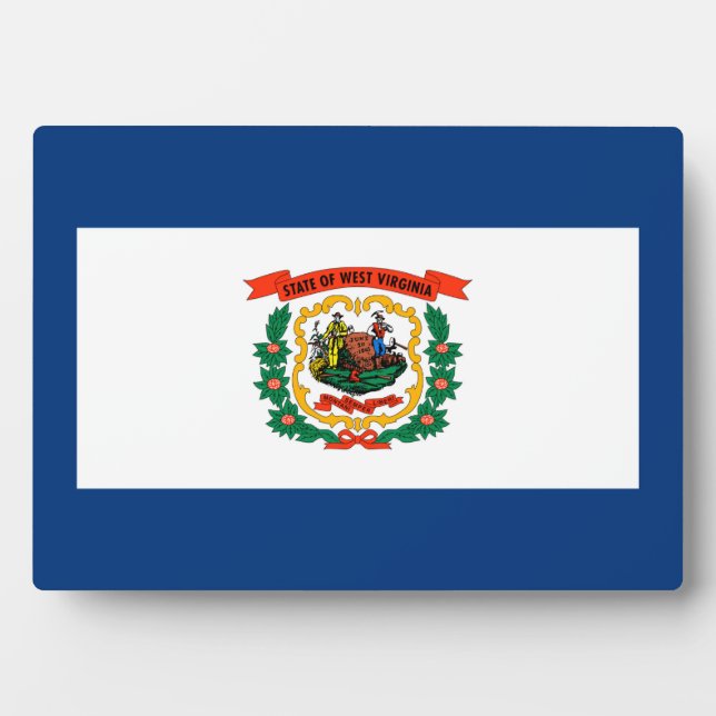 Staatliche Flaggengestaltung West Virginia Fotoplatte (Vorderseite)
