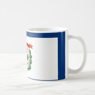 Staatliche Flaggengestaltung West Virginia Kaffeetasse