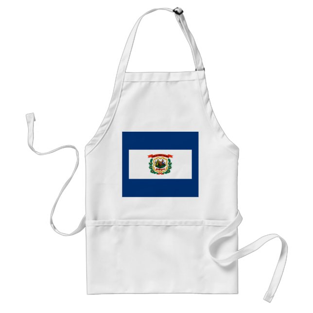 Staatliche Flaggengestaltung West Virginia Schürze (Vorne)