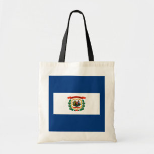 Staatliche Flaggengestaltung West Virginia Tragetasche